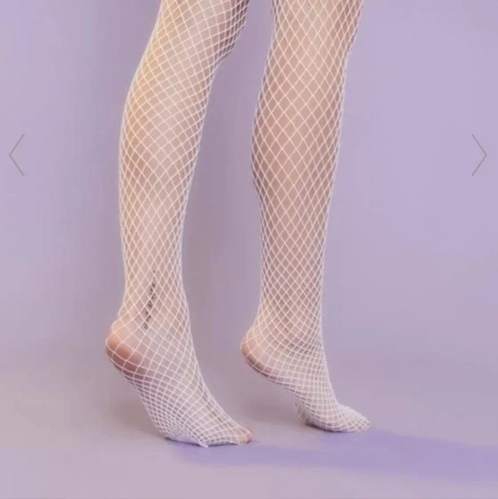 Angel‎ white Fishnet Knee Highs